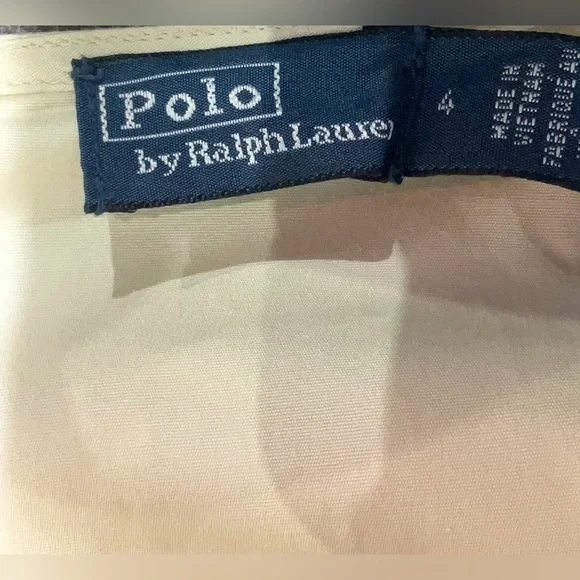 Polo Ralph Lauren Puff Sleeve Belted Midi Dress Fit Flare Cotton Poplin Beige 4 - Picture 10 of 10